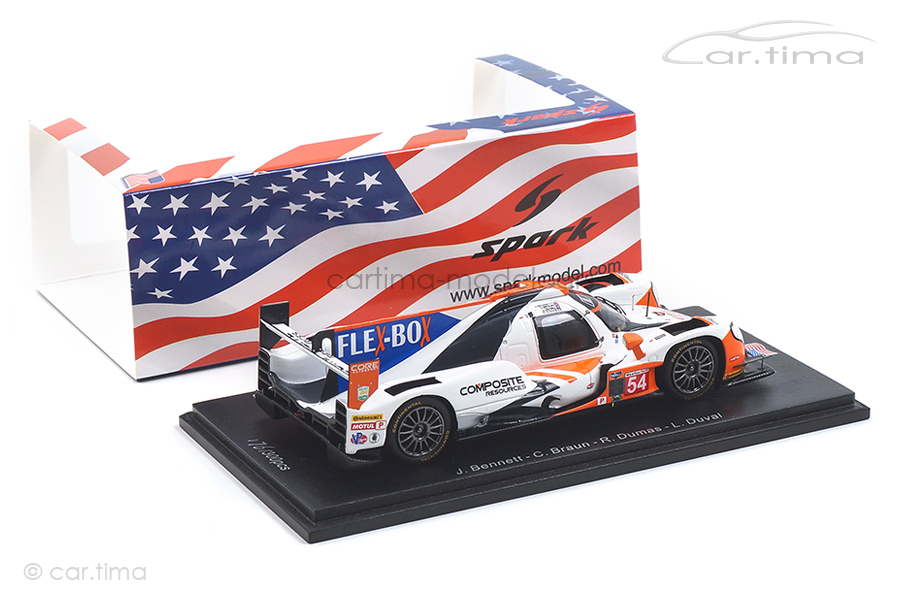 Oreca 07-Gibson 24h Daytona 2018 Bennett/Braun/Dumas Spark 1:43 US037 Oreca 07-Gibson 24h Daytona 2018 Bennett/Braun/Dumas Spark 1:43 US037
