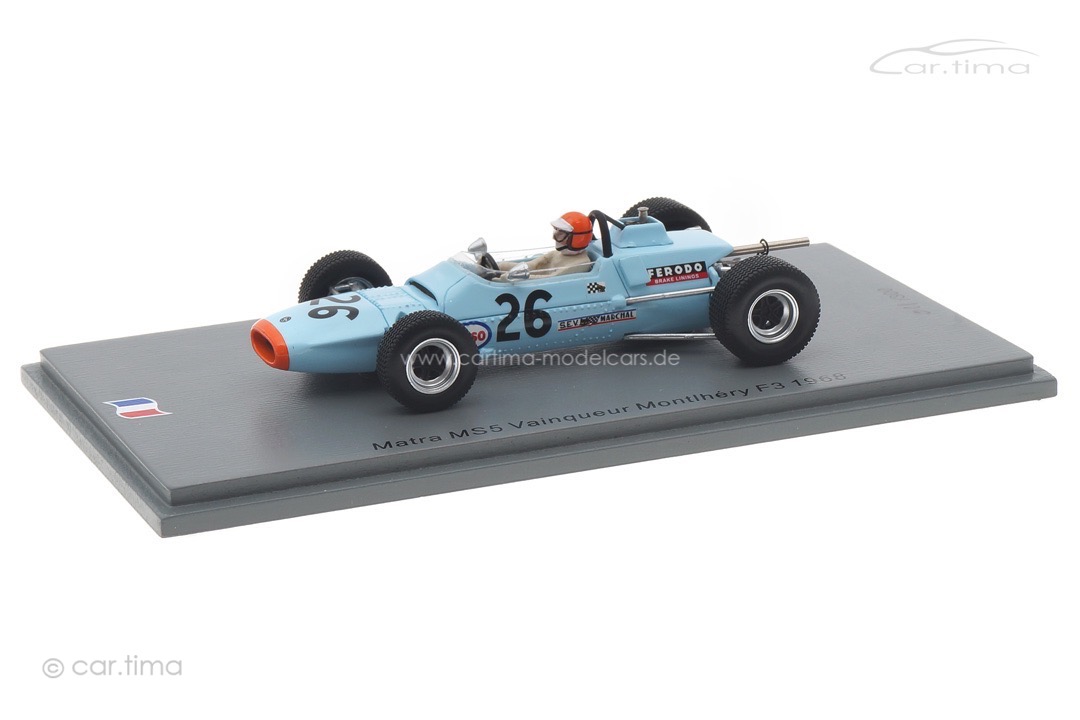 Matra MS5 Vainqueur Montlhéry F3 1968 Jean-Pierre Jabouille Spark 1:43 SF288