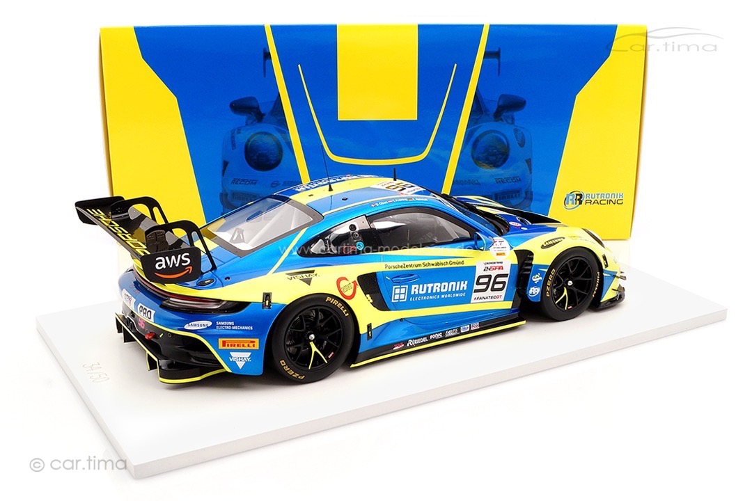 Porsche 911 (992) GT3 R 24h Spa 2023 Rutronik Racing Spark 1:18 FF034
