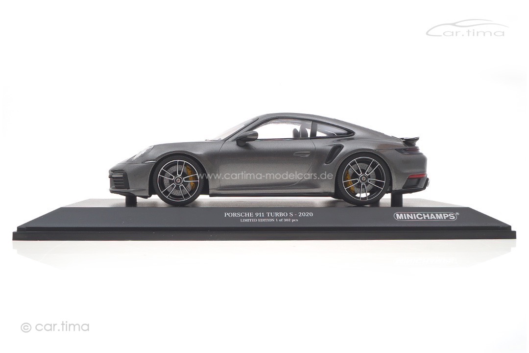 Porsche 911 (992) Turbo S Achatgrau Minichamps 1:18 155069072 Porsche 911 (992) Turbo S Achatgrau Minichamps 1:18 155069072
