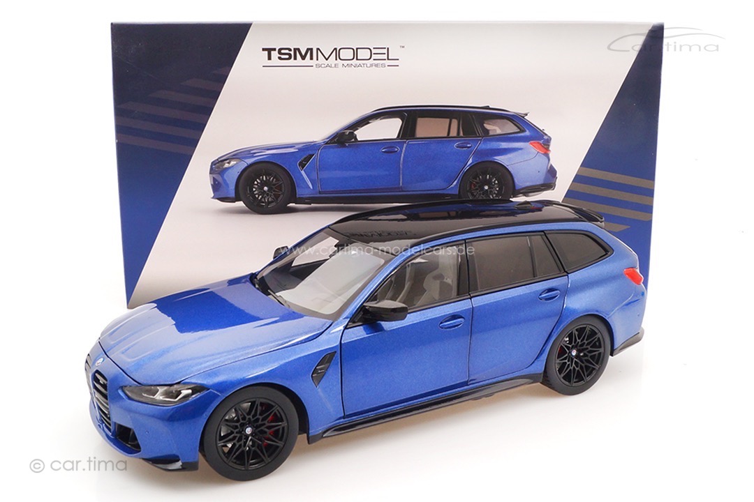 BMW M3 Touring (G81) Portimao blau met. TSM 1:18 TSM181029