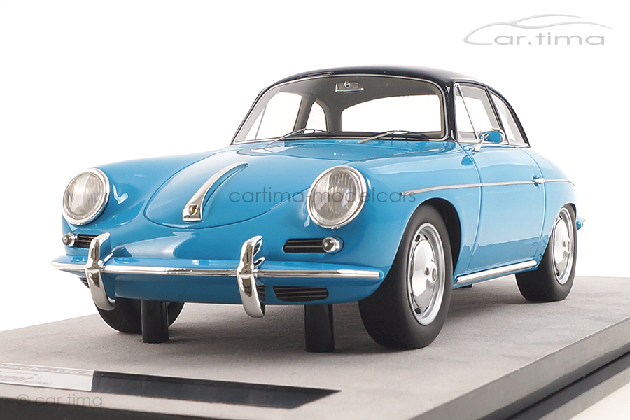 Porsche 356 Karmann Hardtop Blau Tecnomodel 1:18 TM18-143C Porsche 356 Karmann Hardtop Blau Tecnomodel 1:18 TM18-143C