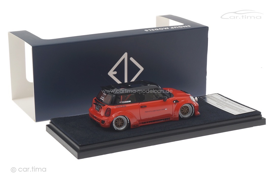 LB Nation Mini Cooper (R56) orange/schwarz Engup Models 1:43 343356-SO LB Nation Mini Cooper (R56) orange/schwarz Engup Models 1:43 343356-SO