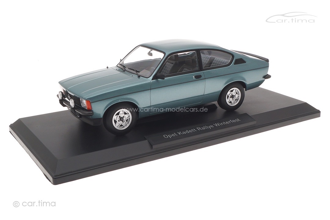Opel Kadett C Rallye Winterfest 1978 Kristalltürkis Norev 1:18 183654 Opel Kadett C Rallye Winterfest 1978 Kristalltürkis Norev 1:18 183654