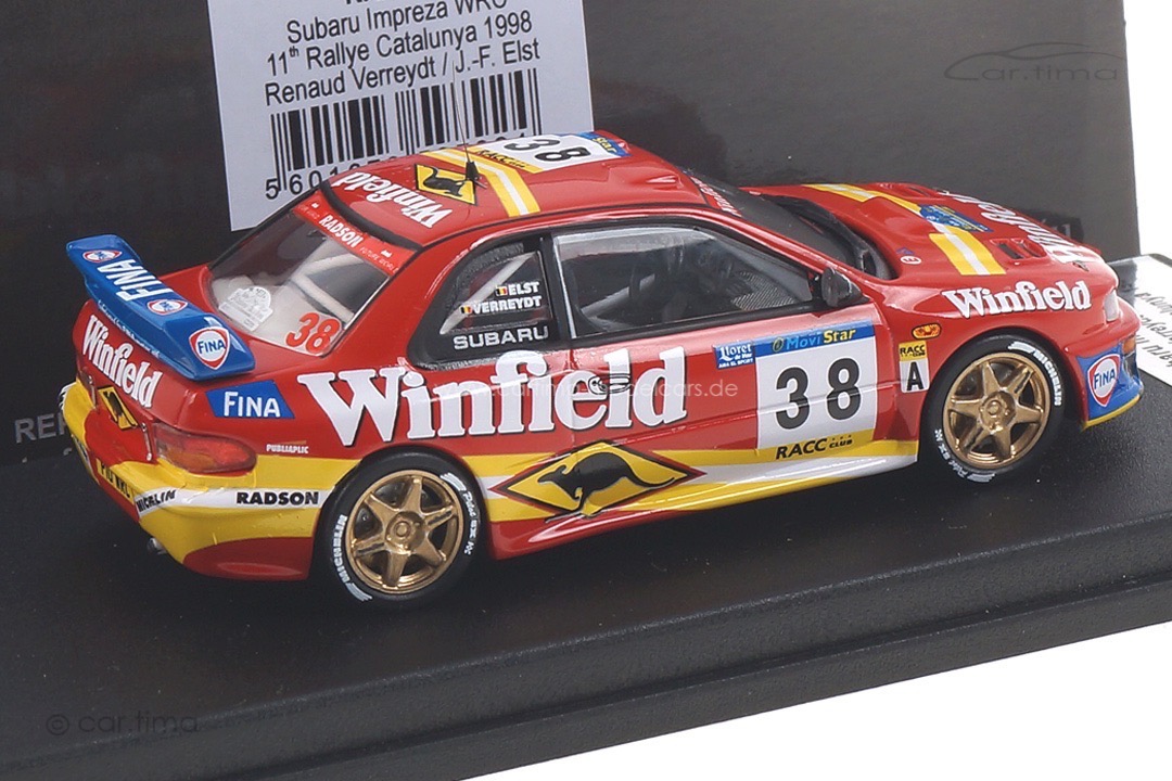 Subaru WRC Rallye Catalunya 1998 Verreydt/Elst Trofeu 1:43 RRES02 Subaru WRC Rallye Catalunya 1998 Verreydt/Elst Trofeu 1:43 RRES02