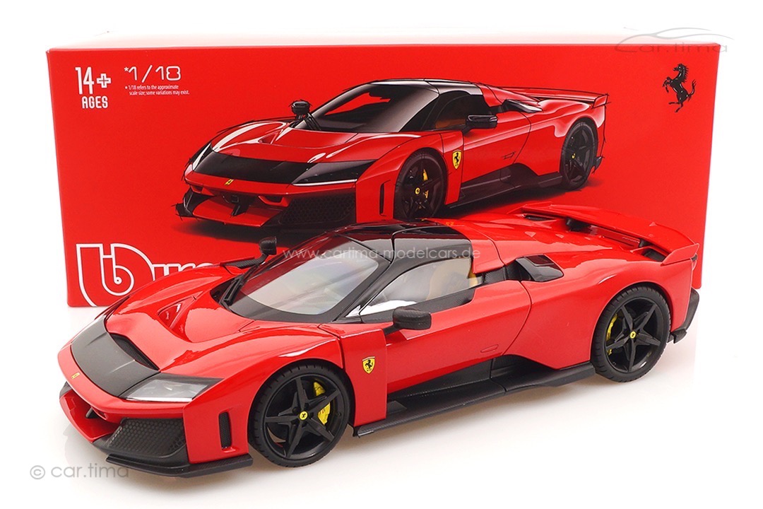 Ferrari F80 Rosso Corsa/Rad schwarz Bburago 1:18 18-16918