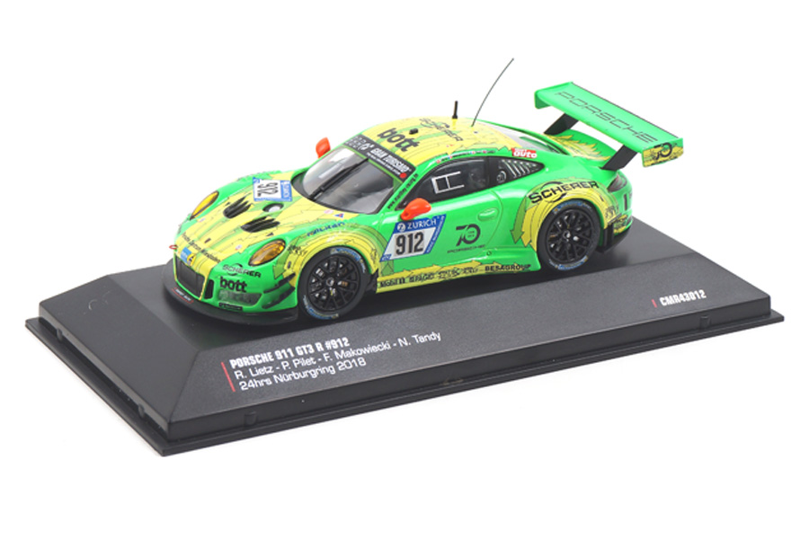Porsche 911 (991) GT3 R 24h Nürburgring 2018 Lietz/Pilet/Makowiecki/Tandy IXO 1:43 CMR43012 Porsche 911 (991) GT3 R 24h Nürburgring 2018 Lietz/Pilet/Makowiecki/Tandy IXO 1:43 CMR43012