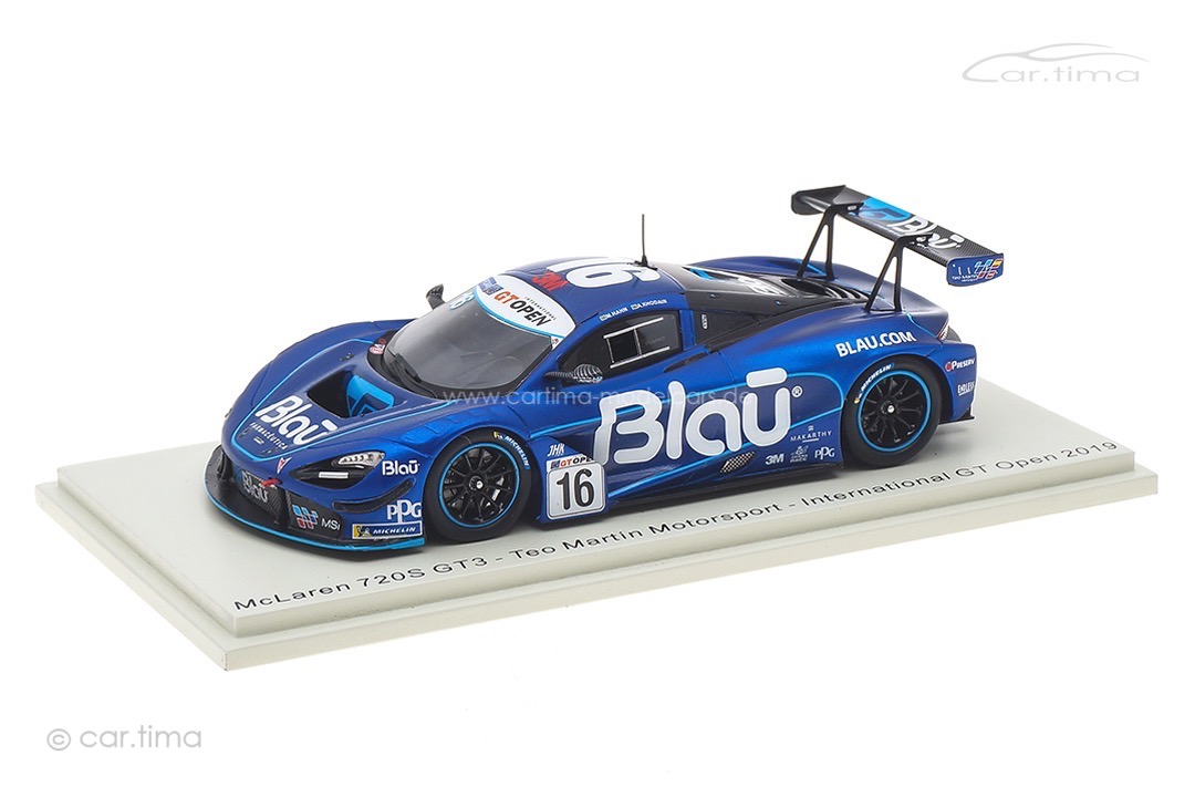 McLaren 720S GT3 International GT Open 2019 Hahn/Khodair Spark 1:43 S9201