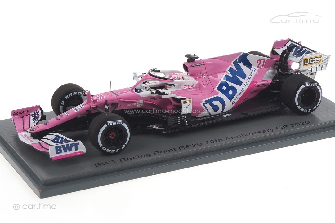 BWT Racing Point RP20 GP 70th Anniversary Nico Hülkenberg Spark 1:43 S6478 BWT Racing Point RP20 GP 70th Anniversary Nico Hülkenberg Spark 1:43 S6478
