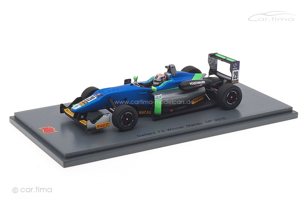 Dallara F3 Winner Macau GP 2016 Antonio Félix da Costa Spark 1:43 43MF16 Dallara F3 Winner Macau GP 2016 Antonio Félix da Costa Spark 1:43 43MF16