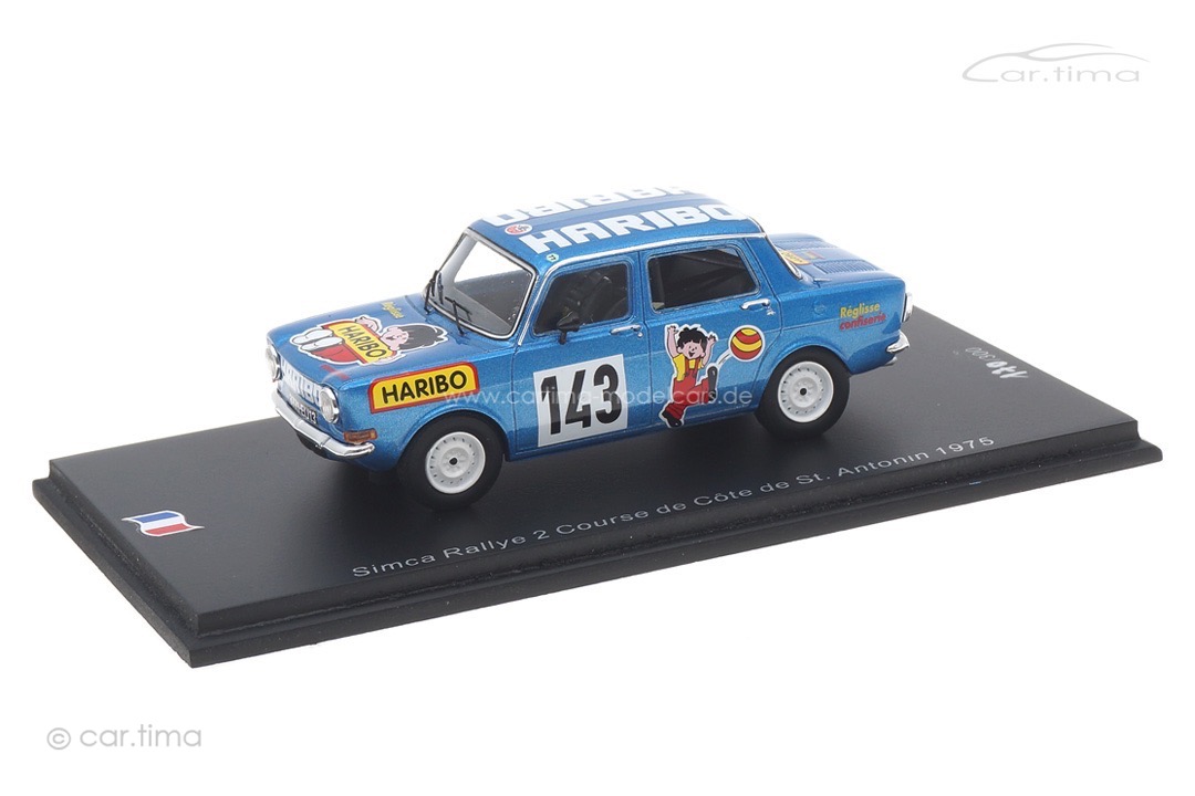 Simca Rallye 2 Course de Côte St. Antonin 1975 Henri Vuillermoz Spark 1:43 SF204
