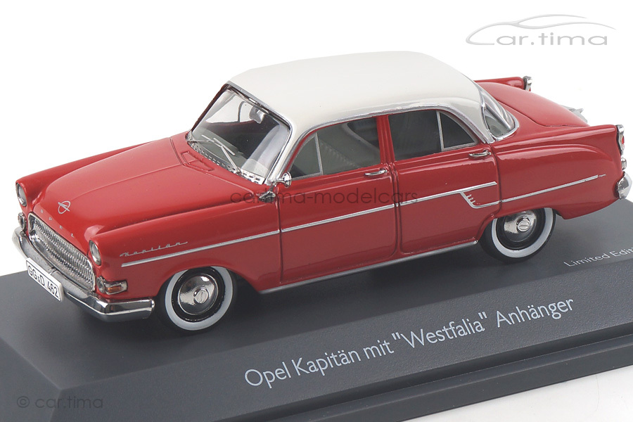 Opel Kapitän mit Westfalia Anhänger 1:43 450264000