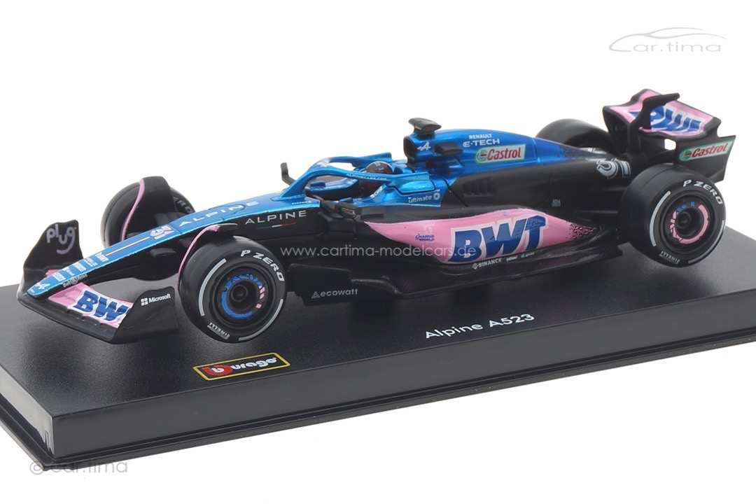 BWT Alpine A523 GP 2023 Esteban Ocon Bburago 1:43 18-38073OCON BWT Alpine A523 GP 2023 Esteban Ocon Bburago 1:43 18-38073OCON