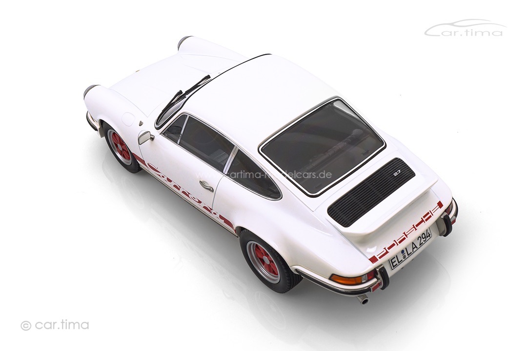 Porsche 911 Carrera RS 2,7 Grandprix-weiß/Dekor rot Norev 1:12 127514