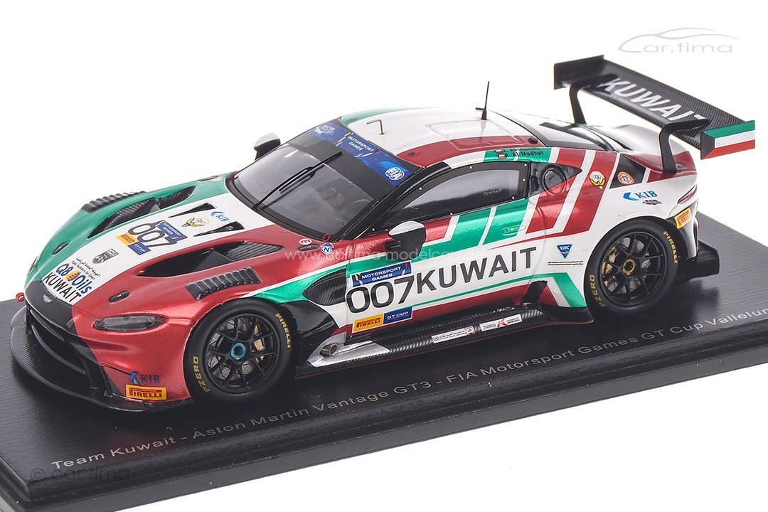 Aston Martin Vantage GT3 Vallelunga 2019 Al Mudhaf/Ashkanani Spark 1:43 S6318 Aston Martin Vantage GT3 Vallelunga 2019 Al Mudhaf/Ashkanani Spark 1:43 S6318