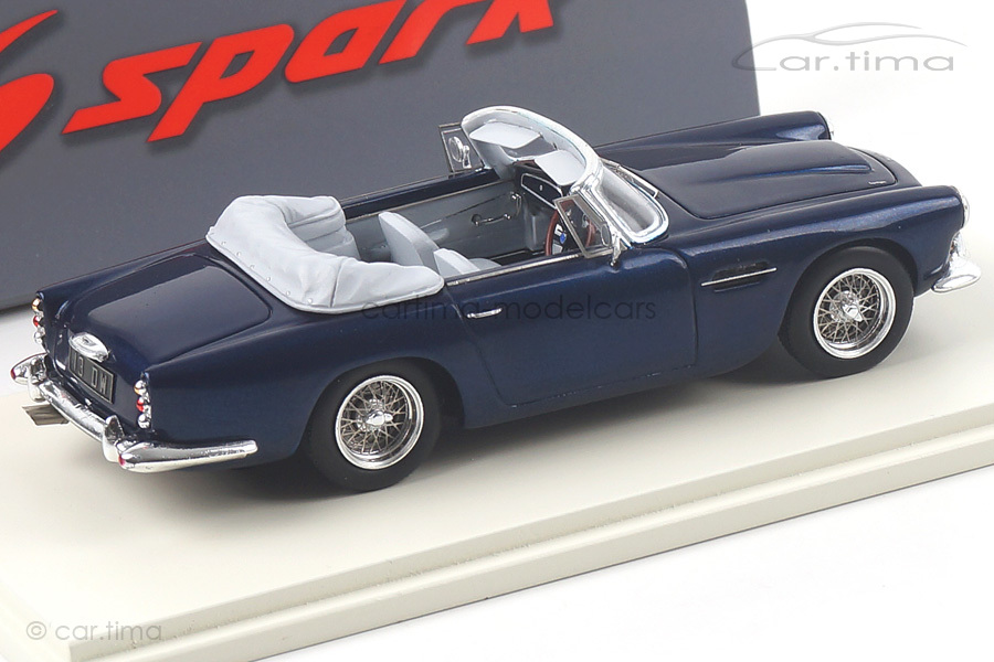 Aston Martin DB4 Convertible 1962 blau Spark 1:43 S2430 Aston Martin DB4 Convertible 1962 blau Spark 1:43 S2430