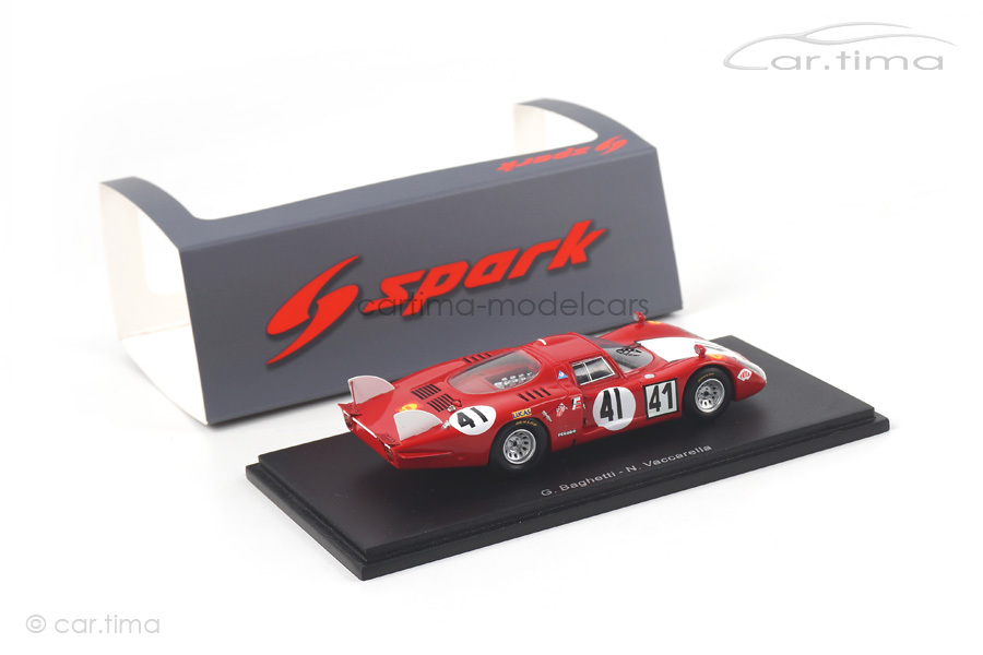 Alfa Romeo 33/2 24h Le Mans 1968 Baghetti/Vaccarella Spark 1:43 S4370 Alfa Romeo 33/2 24h Le Mans 1968 Baghetti/Vaccarella Spark 1:43 S4370