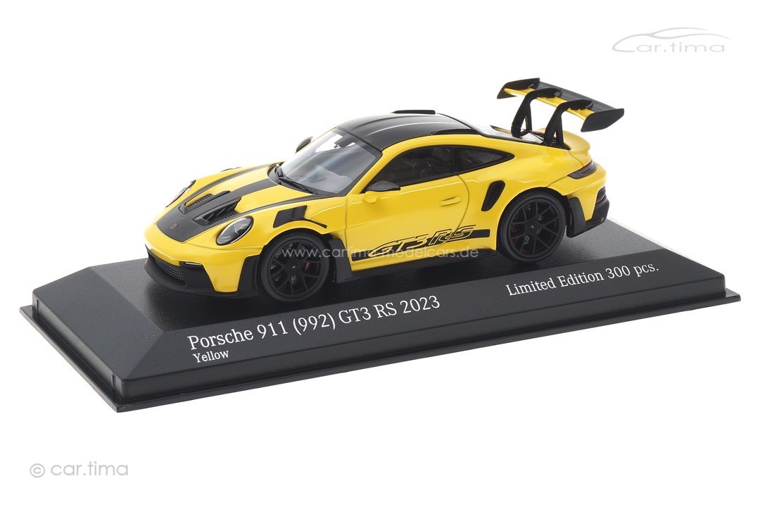 Porsche 911 (992) GT3 RS Weissach Paket Racinggelb/Rad schwarz Minichamps 1:43 413062116 Porsche 911 (992) GT3 RS Weissach Paket Racinggelb/Rad schwarz Minichamps 1:43 413062116