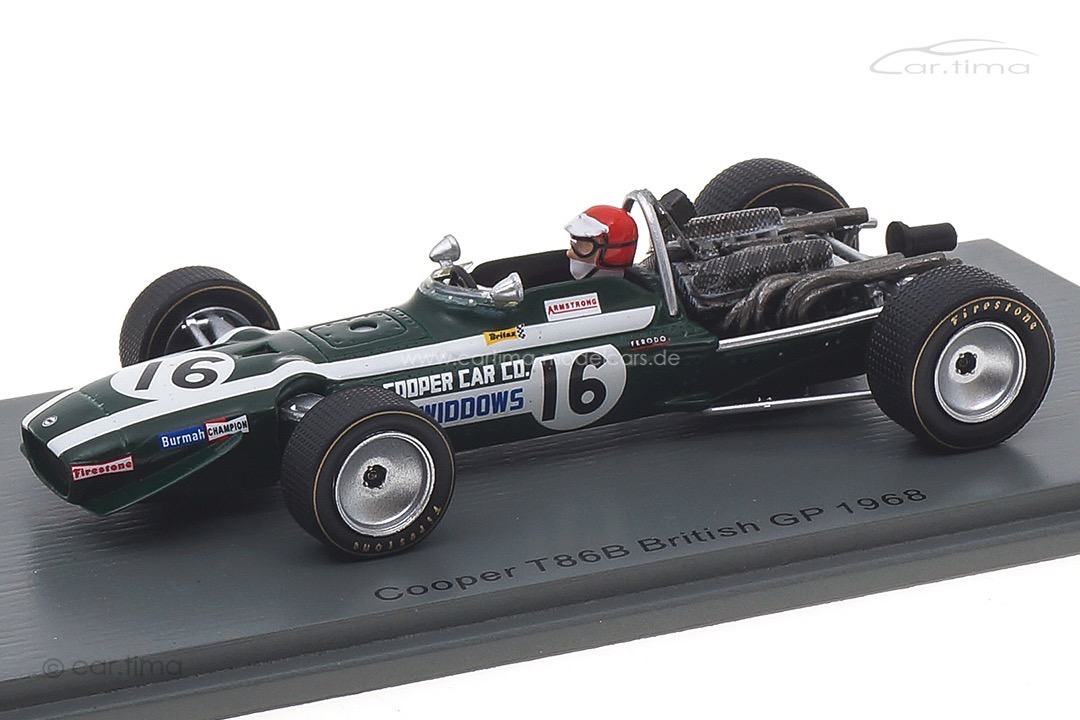 Cooper T86B GP Großbritannien 1968 Robin Widdows Spark 1:43 S6987 Cooper T86B GP Großbritannien 1968 Robin Widdows Spark 1:43 S6987