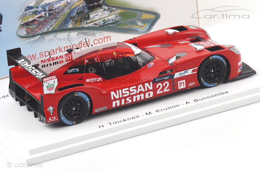 Nissan GT-R LM Nismo 24h Le Mans 2015 Buncombe/Krumm/Tincknell Spark 1:43 S4641 Nissan GT-R LM Nismo 24h Le Mans 2015 Buncombe/Krumm/Tincknell Spark 1:43 S4641