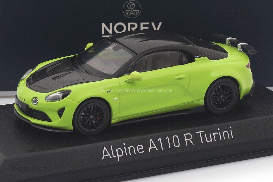 Alpine A110 R Turini Matt Acide Green Norev 1:43 517883