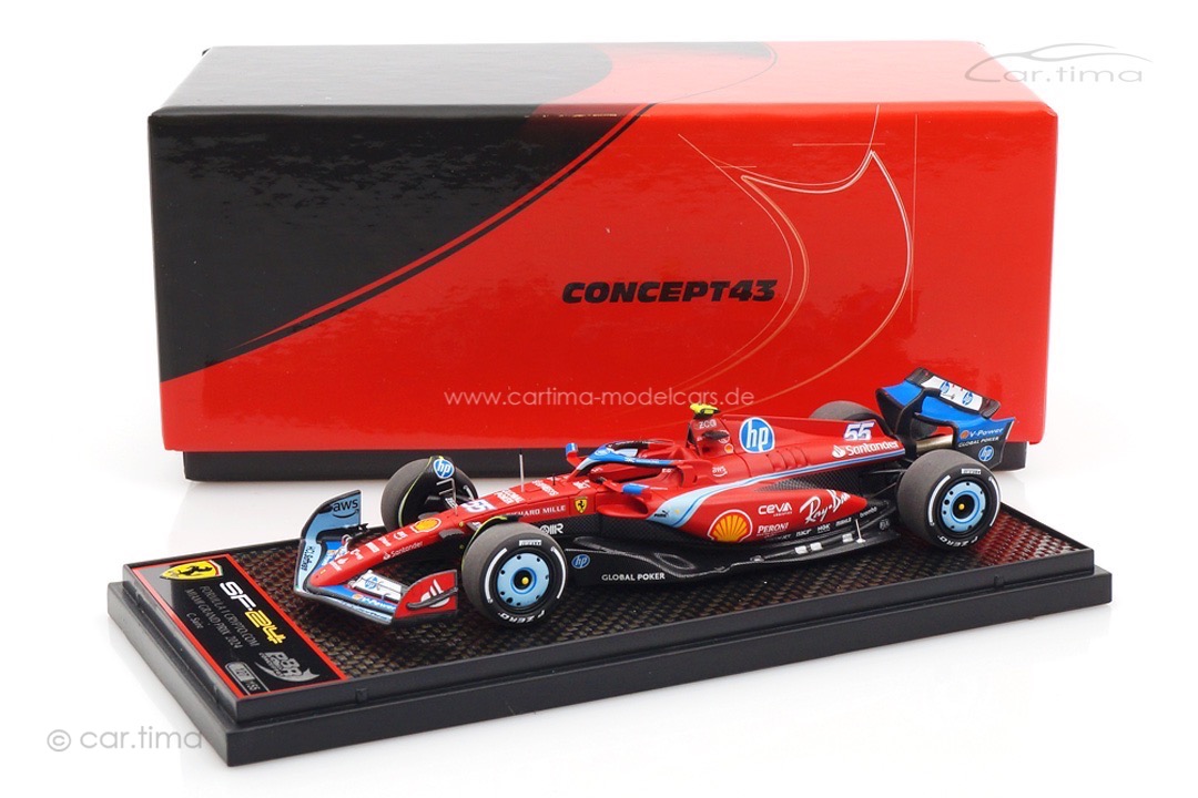 Ferrari SF24 GP USA Miami 2024 Carlos Sainz Jr. BBR 1:43 BBRC301B