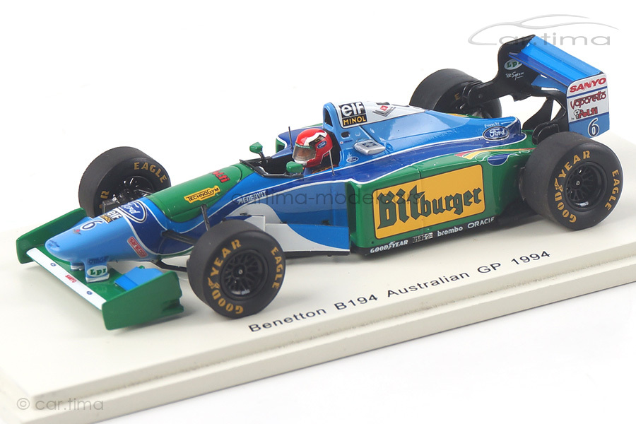 Benetton B194 GP Australien 1994 Johnny Herbert Spark 1:43 S4484