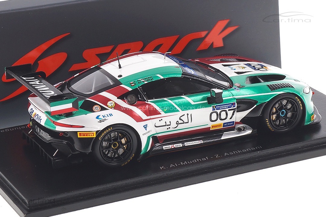 Aston Martin Vantage GT3 Vallelunga 2019 Al Mudhaf/Ashkanani Spark 1:43 S6318 Aston Martin Vantage GT3 Vallelunga 2019 Al Mudhaf/Ashkanani Spark 1:43 S6318