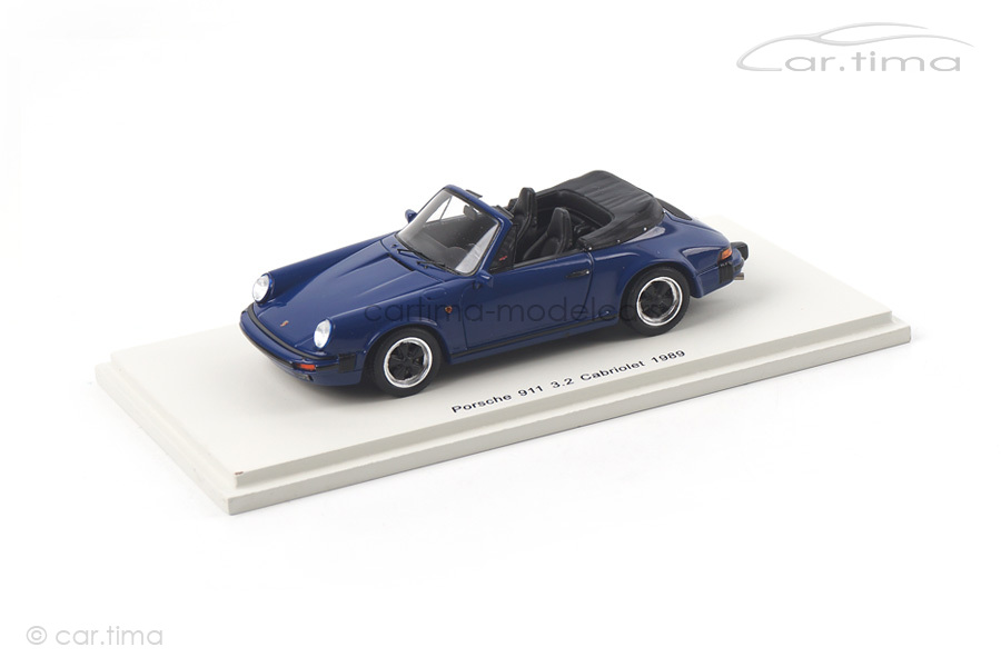 Porsche 911 Carrera 3.2 Cabriolet blau Spark 1:43 S4468 Porsche 911 Carrera 3.2 Cabriolet blau Spark 1:43 S4468