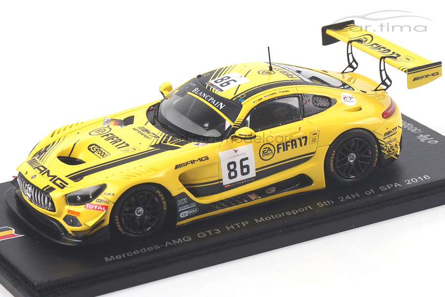 Mercedes-AMG GT3 24h Spa 2016 Götz/Jäger/Paffett Spark 1:43 SB125 Mercedes-AMG GT3 24h Spa 2016 Götz/Jäger/Paffett Spark 1:43 SB125