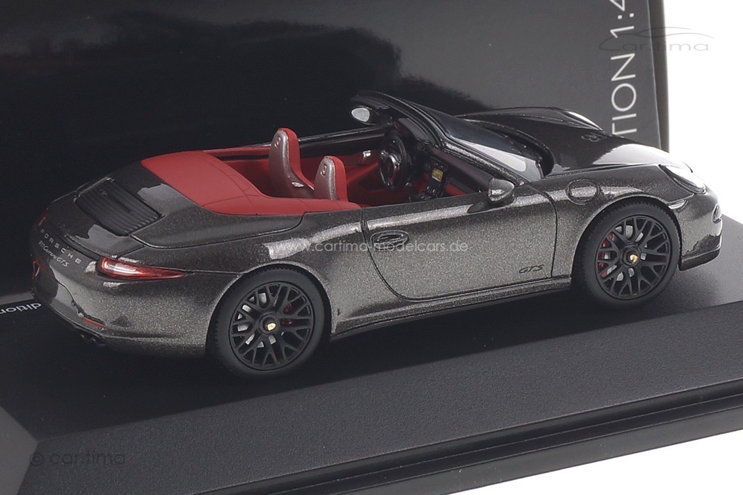 Porsche 911 (991) Carrera GTS Cabrio Achatgrau Schuco 1:43 450757700 Porsche 911 (991) Carrera GTS Cabrio Achatgrau Schuco 1:43 450757700