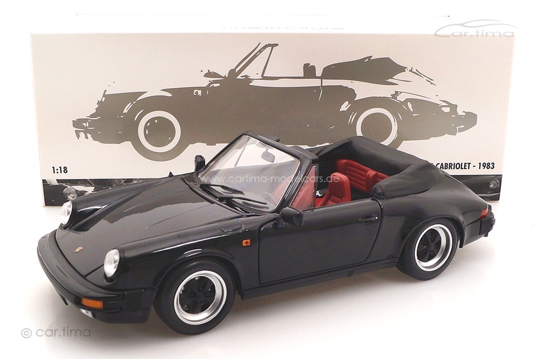 Porsche 911 3.2 Carrera Cabriolet schwarz Minichamps 1:18 100063035