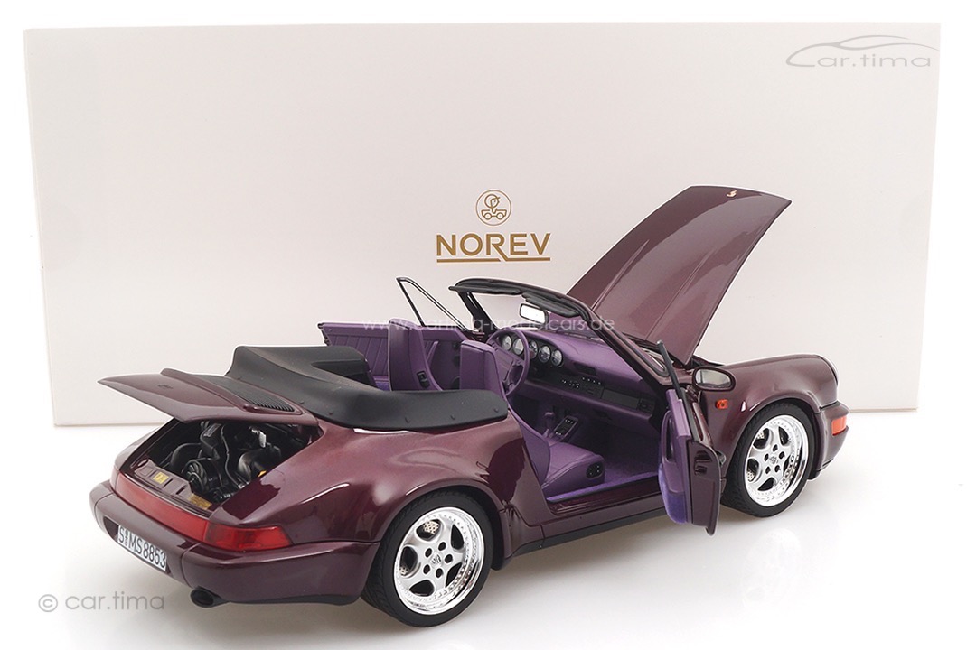 Porsche 911 (964) Turbolook Cabriolet Amethyst met. Norev 1:18 187141