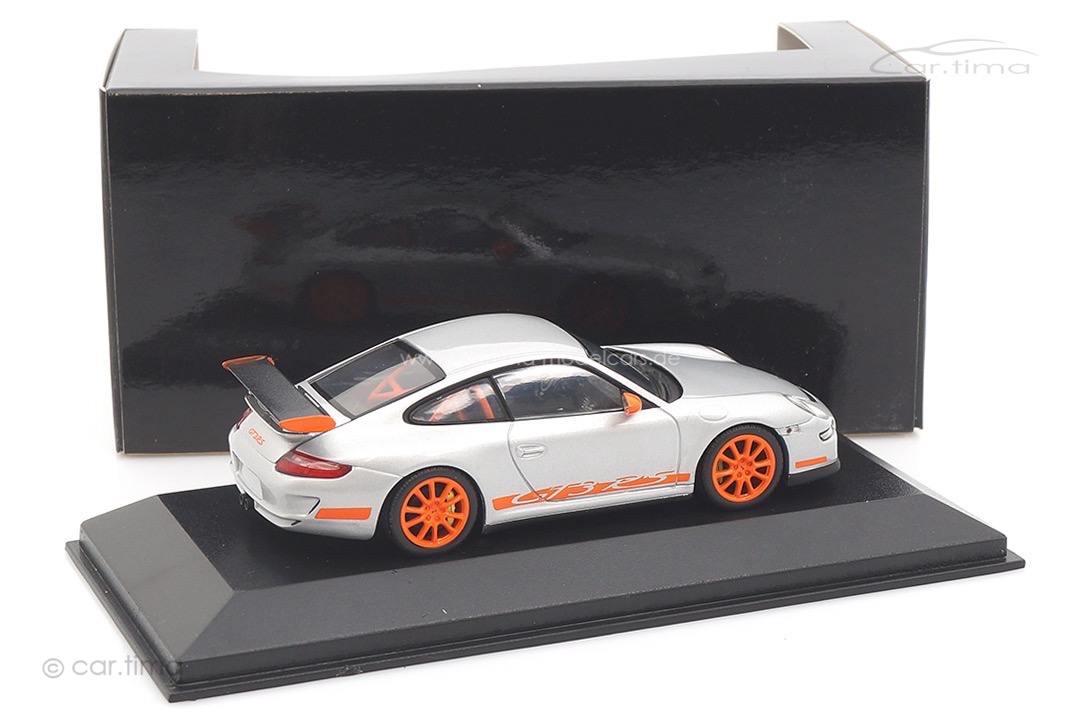 Porsche 911 (997) GT3 RS Silber/orange Minichamps 1:43 400066000