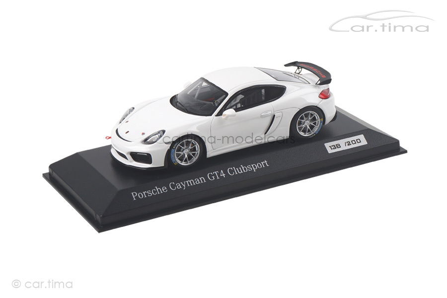 Porsche Cayman GT4 Clubsport Weiß Minichamps car.tima EXCLUSIVE CA04316090