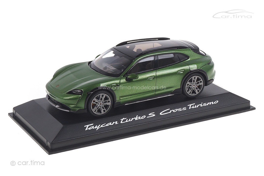 Porsche Taycan Turbo S Cross Turismo Mambagrünmet. Minichamps 1:43 WAP0207830M003 Porsche Taycan Turbo S Cross Turismo Mambagrünmet. Minichamps 1:43 WAP0207830M003