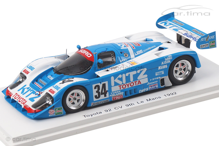 Toyota 92 CV 24h Le Mans 1992 Elgh/Irvine/Ratzenberger Spark 1:43 S2367 Toyota 92 CV 24h Le Mans 1992 Elgh/Irvine/Ratzenberger Spark 1:43 S2367