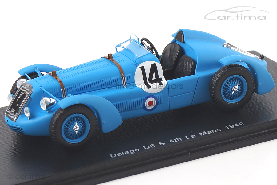 Delage D6 S 24h Le Mans 1949 Gerard/Godia Fales Spark 1:43 S2729 Delage D6 S 24h Le Mans 1949 Gerard/Godia Fales Spark 1:43 S2729