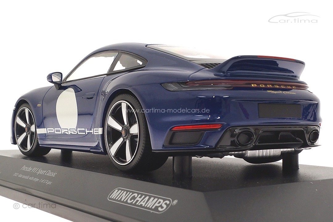 Porsche 911 (992) Sport Classic Enzianblaumet. Minichamps 1:18 155062006