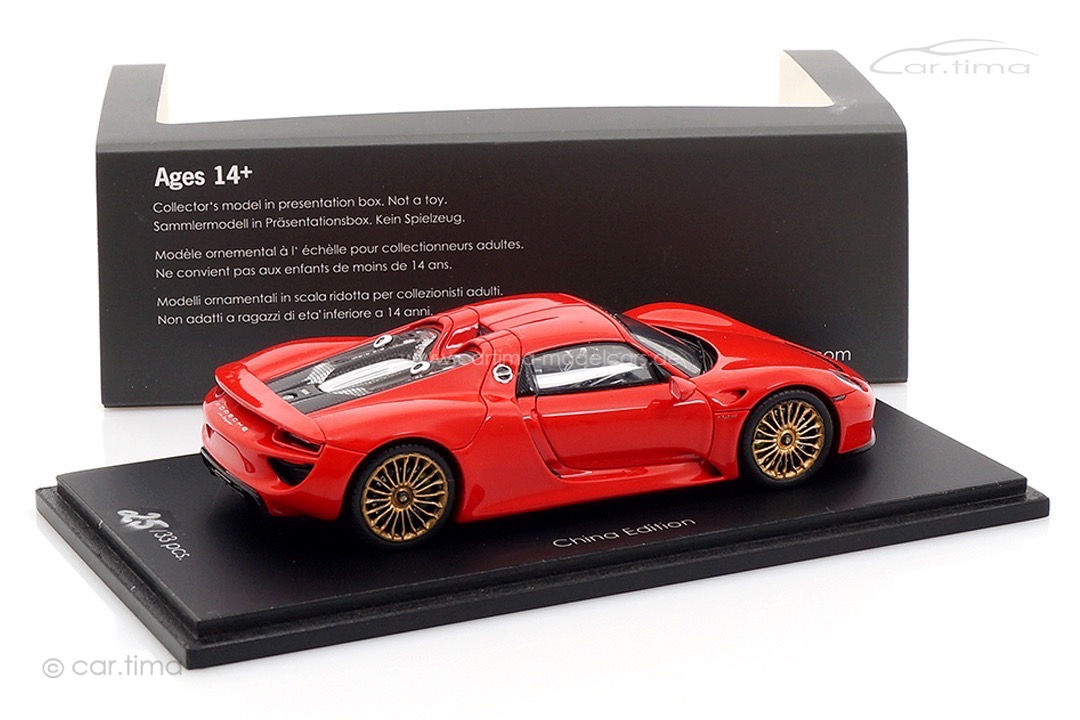 Porsche 918 Spyder China Edition Spark car.tima CUSTOMIZED 1:43 CA04314006CN
