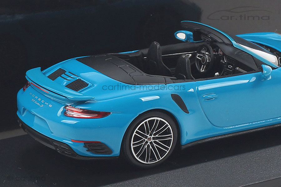 Porsche 911 (991 II) Turbo S Cabriolet Miami blau Minichamps 1:43 410067182 Porsche 911 (991 II) Turbo S Cabriolet Miami blau Minichamps 1:43 410067182