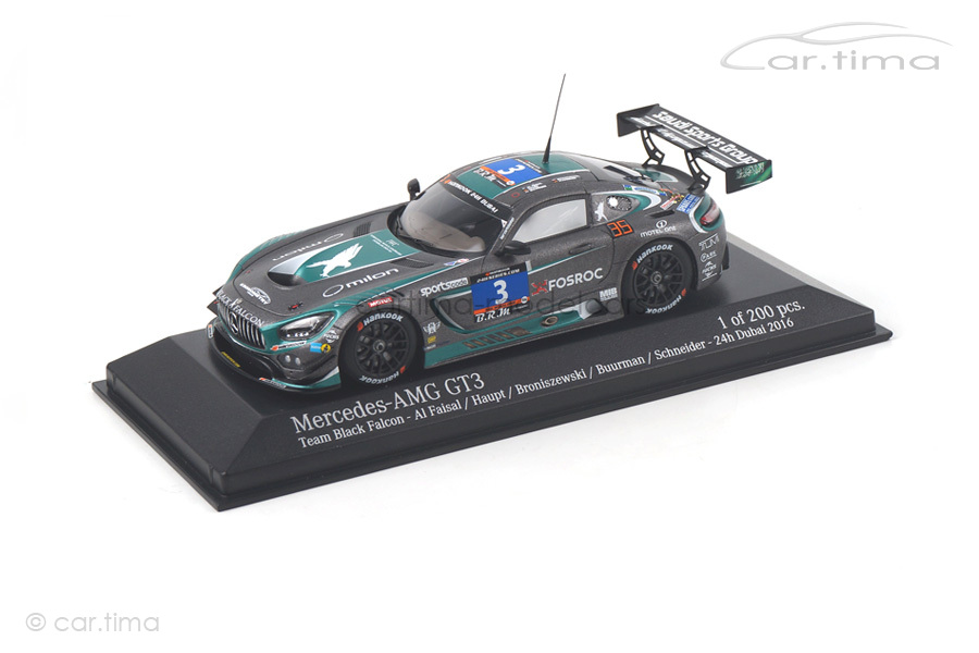 Mercedes-Benz AMG GT3 24h Dubai 2016 Buurmann/Haupt/Al-Faisal Minichamps 1:43 437163003