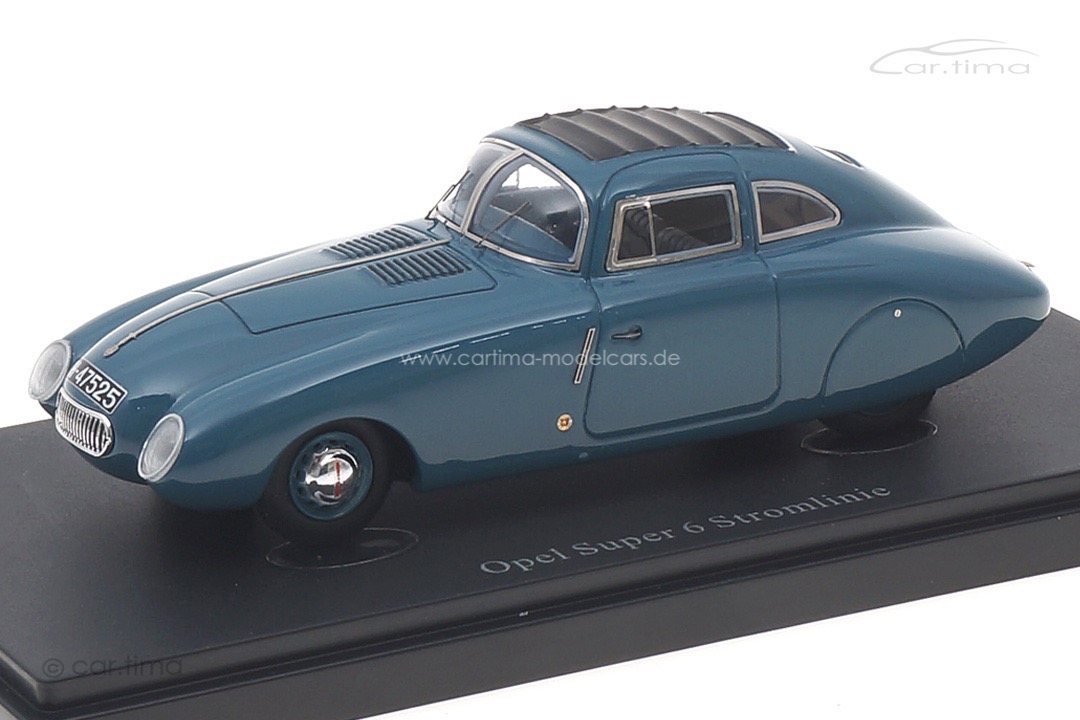 Opel Super 6 Stromlinie graublau autocult 1:43 04034 Opel Super 6 Stromlinie graublau autocult 1:43 04034