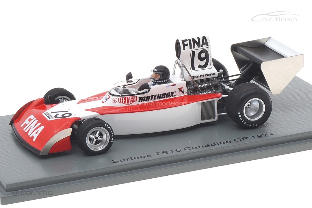 Surtees TS16 GP Kanada 1974 Helmuth Koinigg Spark 1:43 S9657 Surtees TS16 GP Kanada 1974 Helmuth Koinigg Spark 1:43 S9657