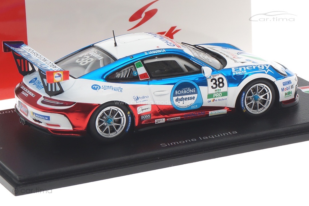 Porsche 911 GT3 Cup Porsche Carrera Cup Italia Champion 2020 Simone Iaquinta Spark 1:43 SI015 Porsche 911 GT3 Cup Porsche Carrera Cup Italia Champion 2020 Simone Iaquinta Spark 1:43 SI015
