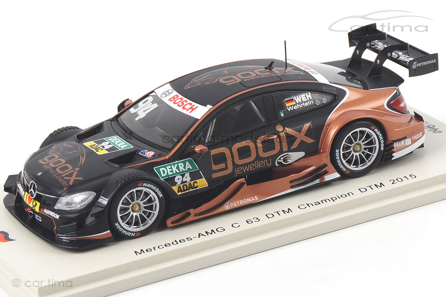 Mercedes-AMG C63 DTM Champion 2015 Pascal Wehrlein Spark 1:43 SG223 Mercedes-AMG C63 DTM Champion 2015 Pascal Wehrlein Spark 1:43 SG223