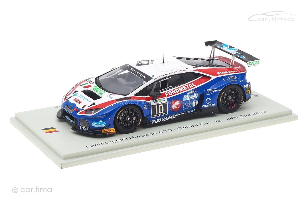 Lamborghini Huracán GT3 24h Spa 2016 Beretta/Berton/Costantini/Gattuso Spark 1:43 SB284 Lamborghini Huracán GT3 24h Spa 2016 Beretta/Berton/Costantini/Gattuso Spark 1:43 SB284