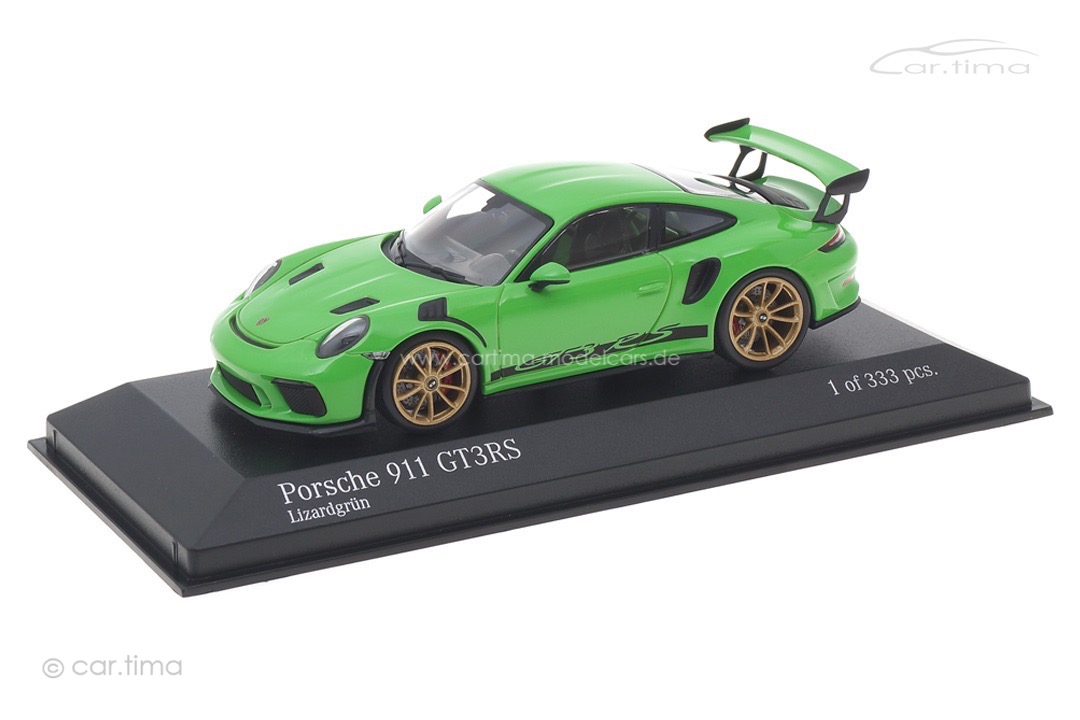 Porsche 911 (991 II) GT3 RS Lizardgrün/Rad Aurum Minichamps 1:43 413067043 Porsche 911 (991 II) GT3 RS Lizardgrün/Rad Aurum Minichamps 1:43 413067043