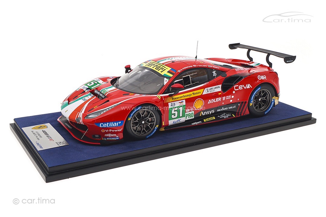 Ferrari 488 GTE EVO 24h Le Mans 2022 Pier Guidi/Calado/Serra LookSmart 1:18 LS18LM032