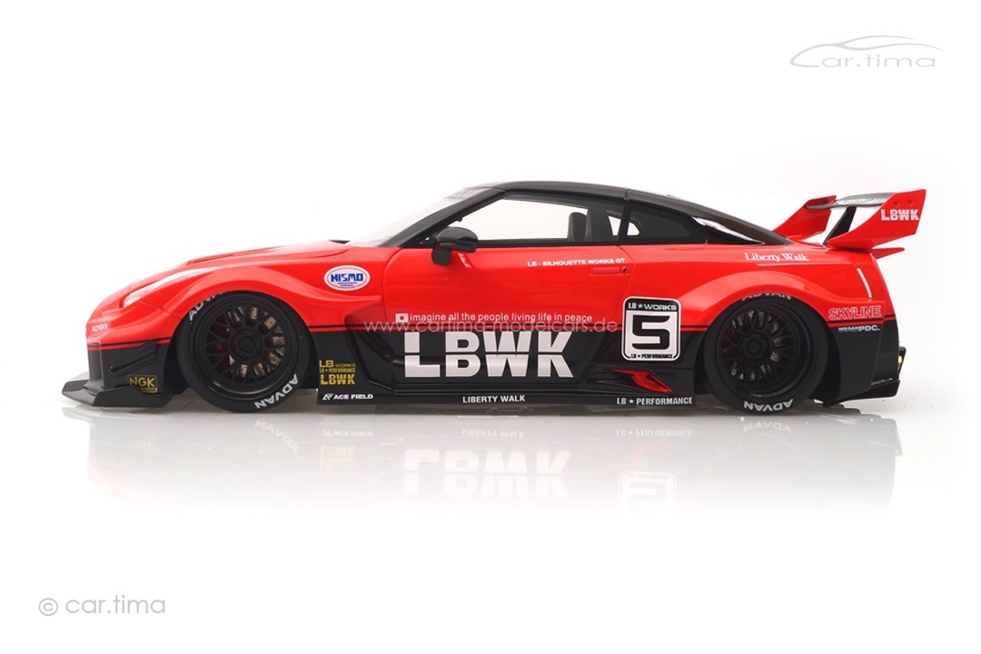 NISSAN 35GT-RR LB-Silhouette Works GT Ver.1 rot/schwarz TopSpeed 1:18 TS0354 NISSAN 35GT-RR LB-Silhouette Works GT Ver.1 rot/schwarz TopSpeed 1:18 TS0354